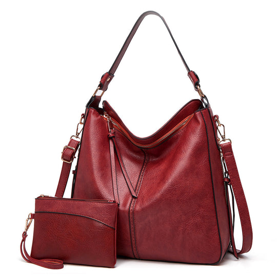 R&B | Vintage-Inspirierte Leder Hobo-Tasche