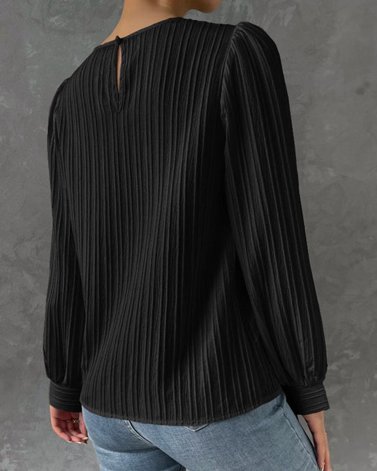 Elegantes Shirt mit Rundhalsausschnitt
