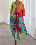 R&B | Bunt Gedrucktes Sommerkleid für Frauen