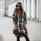 R&B | Trendiger karierter Cardigan für Frauen