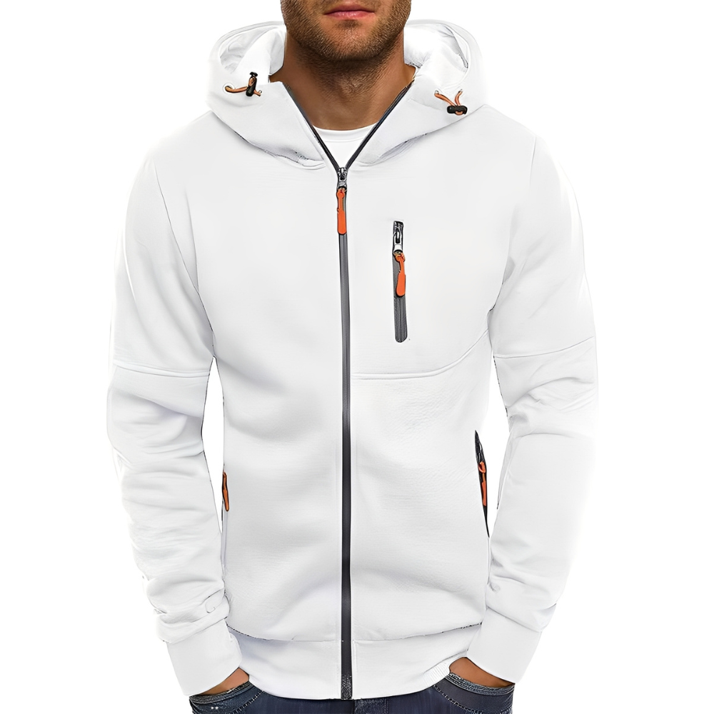 R&B | Freizeit Zip-Up Jacke mit Kapuze für Herren