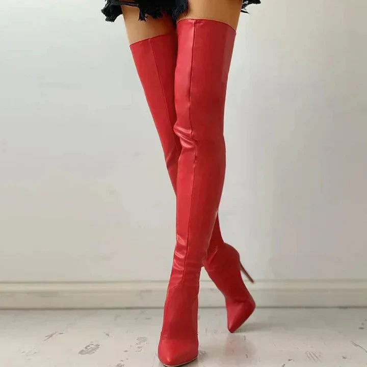 R&B | Bequeme Hochhackige Schuhe für Frauen Oberschenkel Hoch