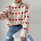 R&B | Herzstrickpullover Mit Romantischem Stil
