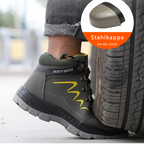 Sicherheit Ankle Schuhe Anti-smashing Stahl Kappe Kappe Stiefel Männer Bau Arbeit stiefel R&B