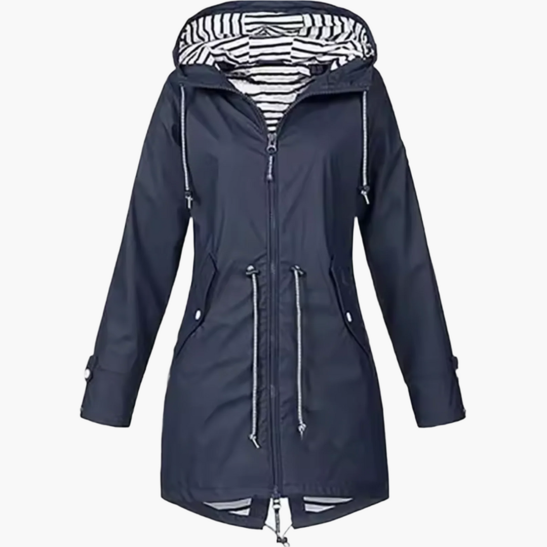 R&B | Regenjacke Outdoor Windbreaker mit Kapuze - Wasserdichte Übergangsjacke für Freizeit & Reisen
