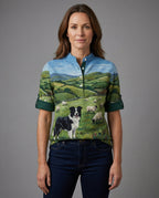 R&B | Gemütlicher Kapuzen-Cardigan Mit Border Collie & Schaf-Filzkunst