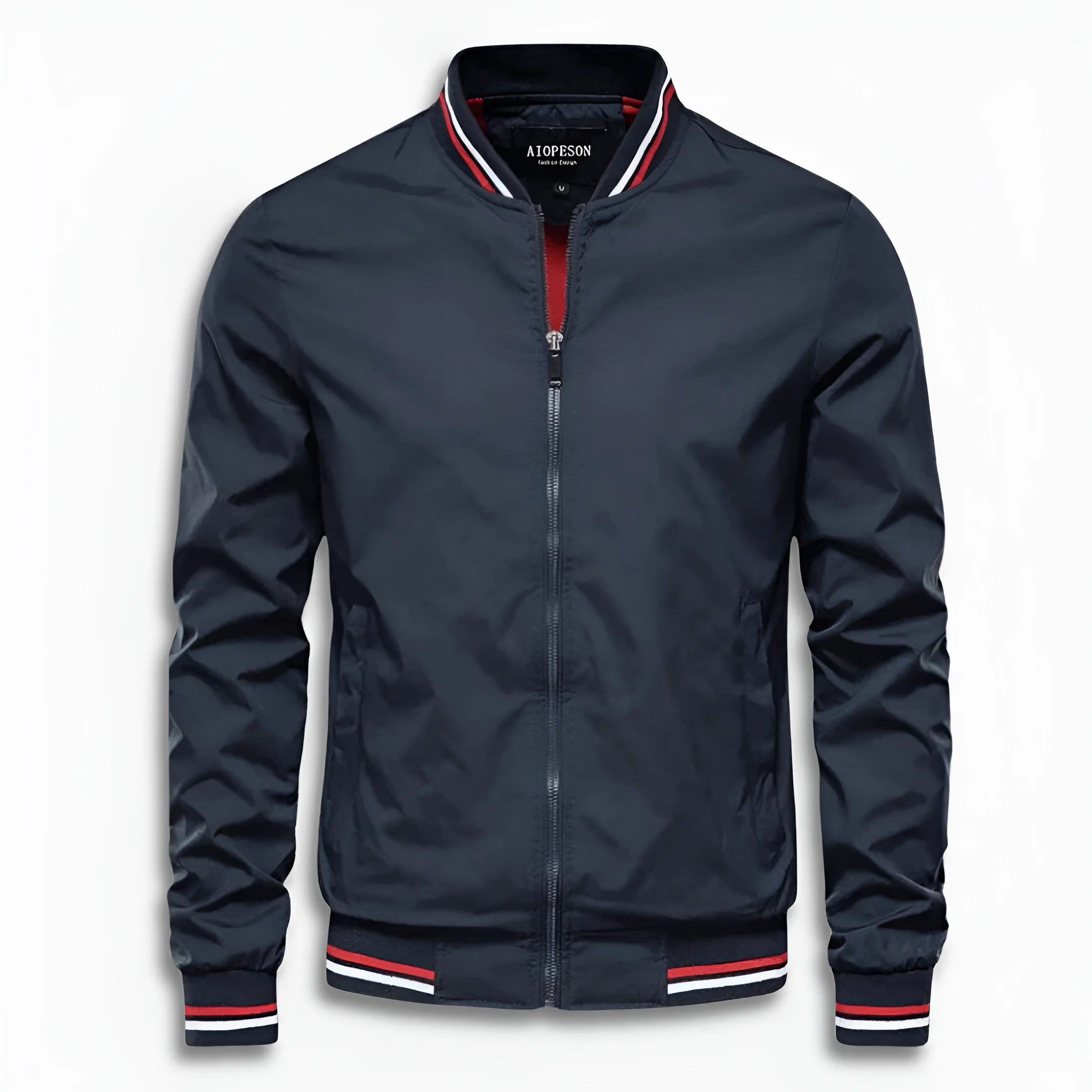Herren Lässige Übergangsjacke mit Wasserabweisender Oberfläche & Stehkragen - R&B