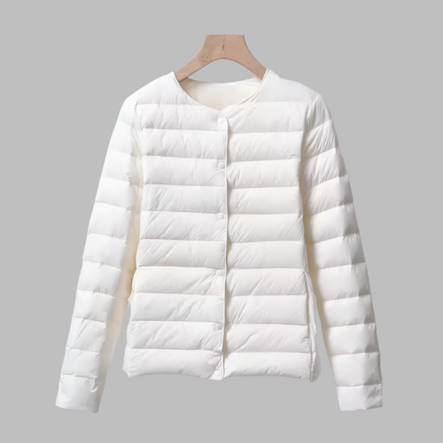 R&B | Tragbare Wattierte Jacke Ohne Kragen für Frühling und Winter