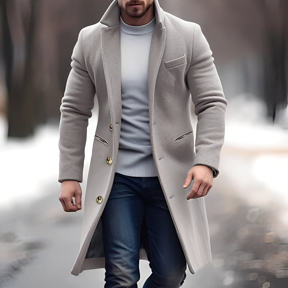 R&B | Schick, Mittellanger Wollmantel für Herren