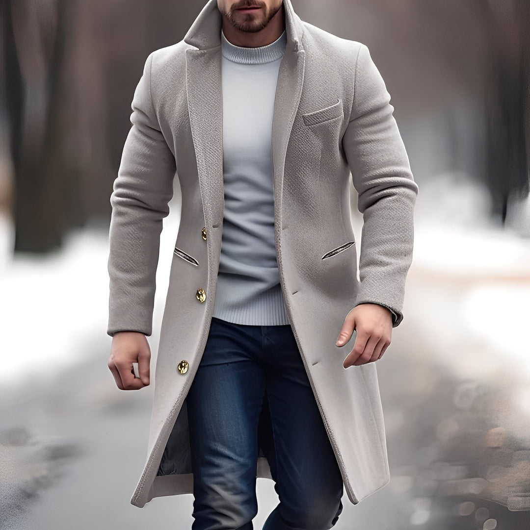 R&B | Schick, Mittellanger Wollmantel für Herren
