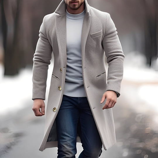 R&B | Schick, Mittellanger Wollmantel für Herren