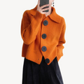 R&B | Damen Strick-Peter-Pan-Kragen Cardigan
