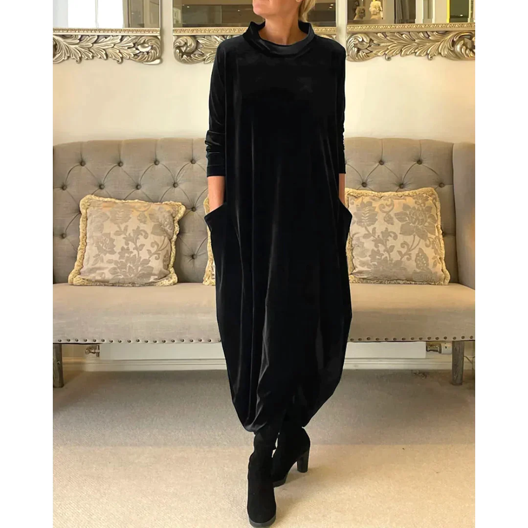 Rachel | Langes Kleid aus Samt