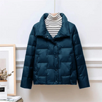 R&B | Gep quiltete Daunenjacke Rollkragen Daunenjacke