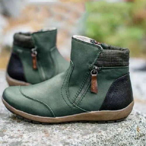 Rainguard Damen Wasserdichte Stiefelette Mit Reißverschluss Und Knöchelstütze, Schick R&B