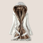 R&B | Kunstfell Gefütterter Parka - Kapuzen-Parka Bis Zur Mitte Des Oberschenkels