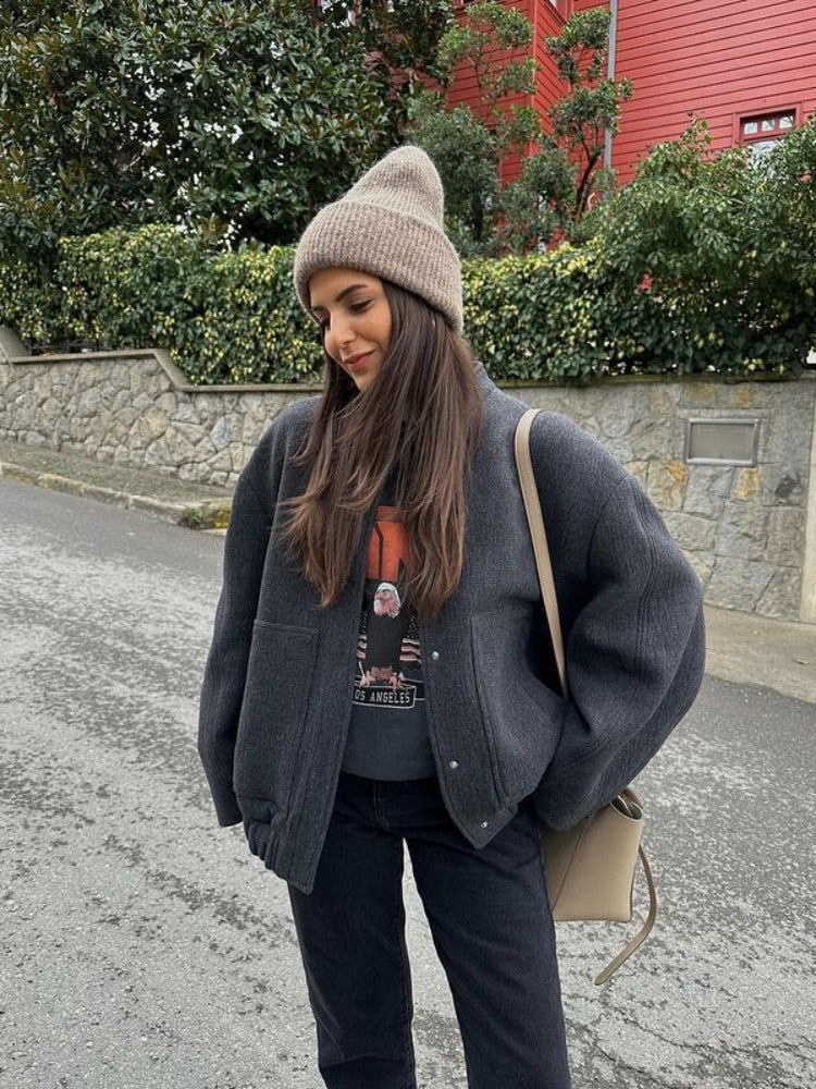 R&B | Kunstpelz-Fleece-Herbstjacke