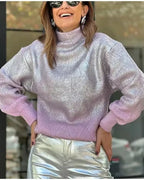 R&B | Funkelnder Gradient Strickpullover