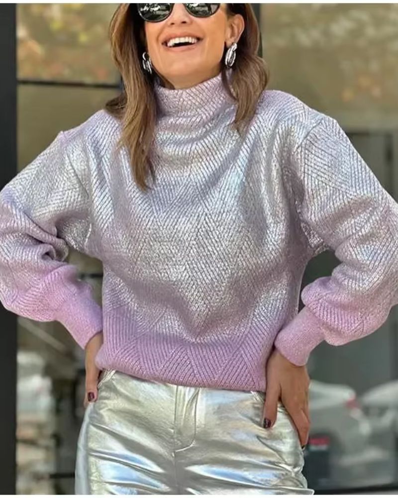 R&B | Funkelnder Gradient Strickpullover
