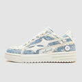 R&B | Hochwertige Y2K Sneaker In GR&Brochenem Blau