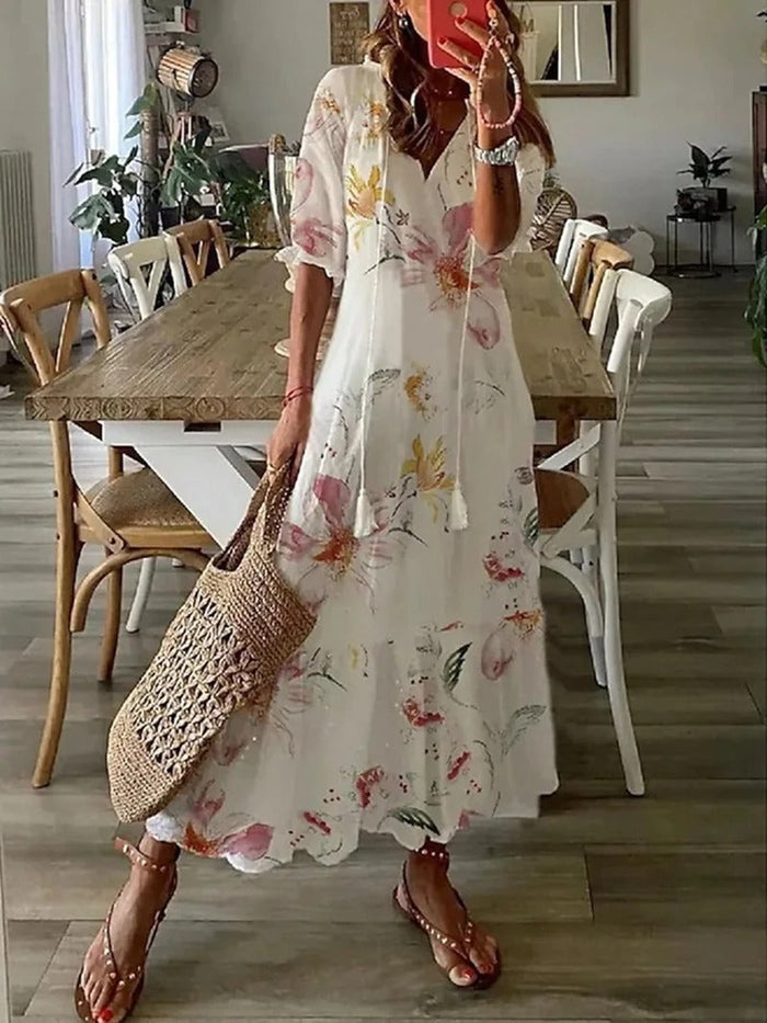 R&B | Sommer Midi Kleid mit Licht Design