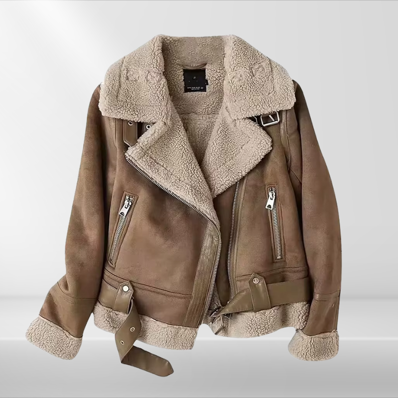 R&B | Damen-Sherpa-Bomberjacke