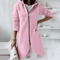 R&B | Kapuzenpullover Relaxed Fit Zipper Baumwollmischung Mittlere Länge