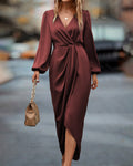 R&B | Elegante Midi Wickelkleid
