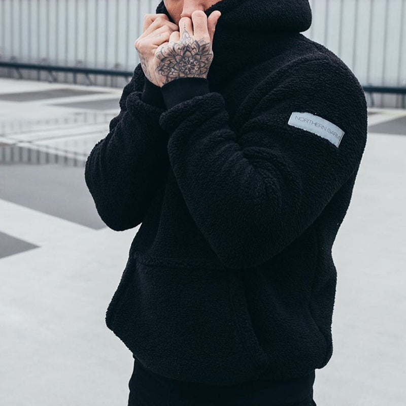 R&B | Kuscheliger Kapuzenpullover - Plüsch Hoodie für Alltag & Freizeit