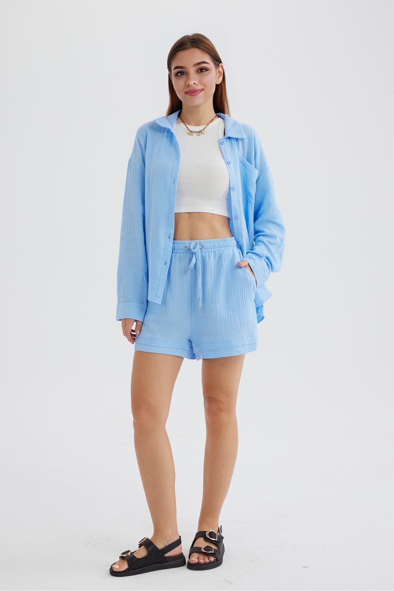 R&B | Passforma Langarmshirt und Passende Shorts für Frauen Siena