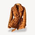R&B | Damen Stepp-Pufferjacke mit Gürtel