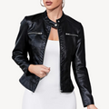 R&B | Schwarze Lederjacke für Damen
