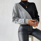 R&B | Patchwork Strickpullover Mit Modernem Design