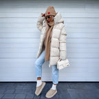 R&B | Elegante, gepolsterte Parkajacke für Frauen