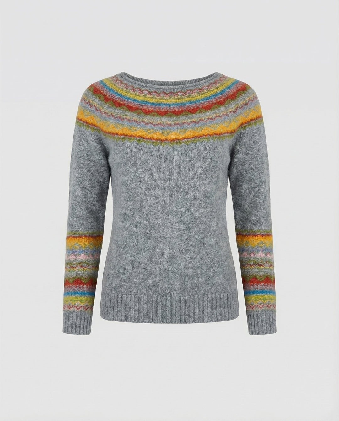 Retro Print Langarmpullover | R&B