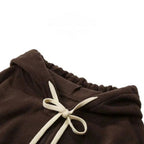 R&B | Fleecejacke mit Kapuze und Patchworkmuster
