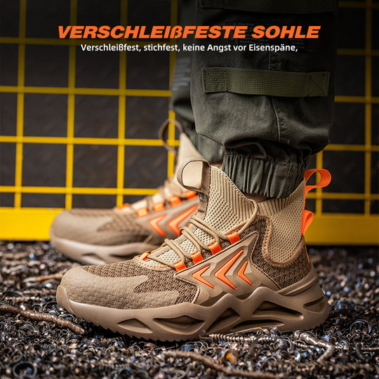 atmungsaktive fliegende gewebte Anti-Smashing-Sicherheitsschuhe R&B