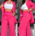 R&B | Langärmlige Blazer- und Hosen-Set