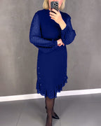 R&B | Kleid mit Langen Ärmeln und Punkten