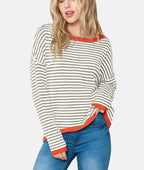 R&B | Gestreifter Pullover