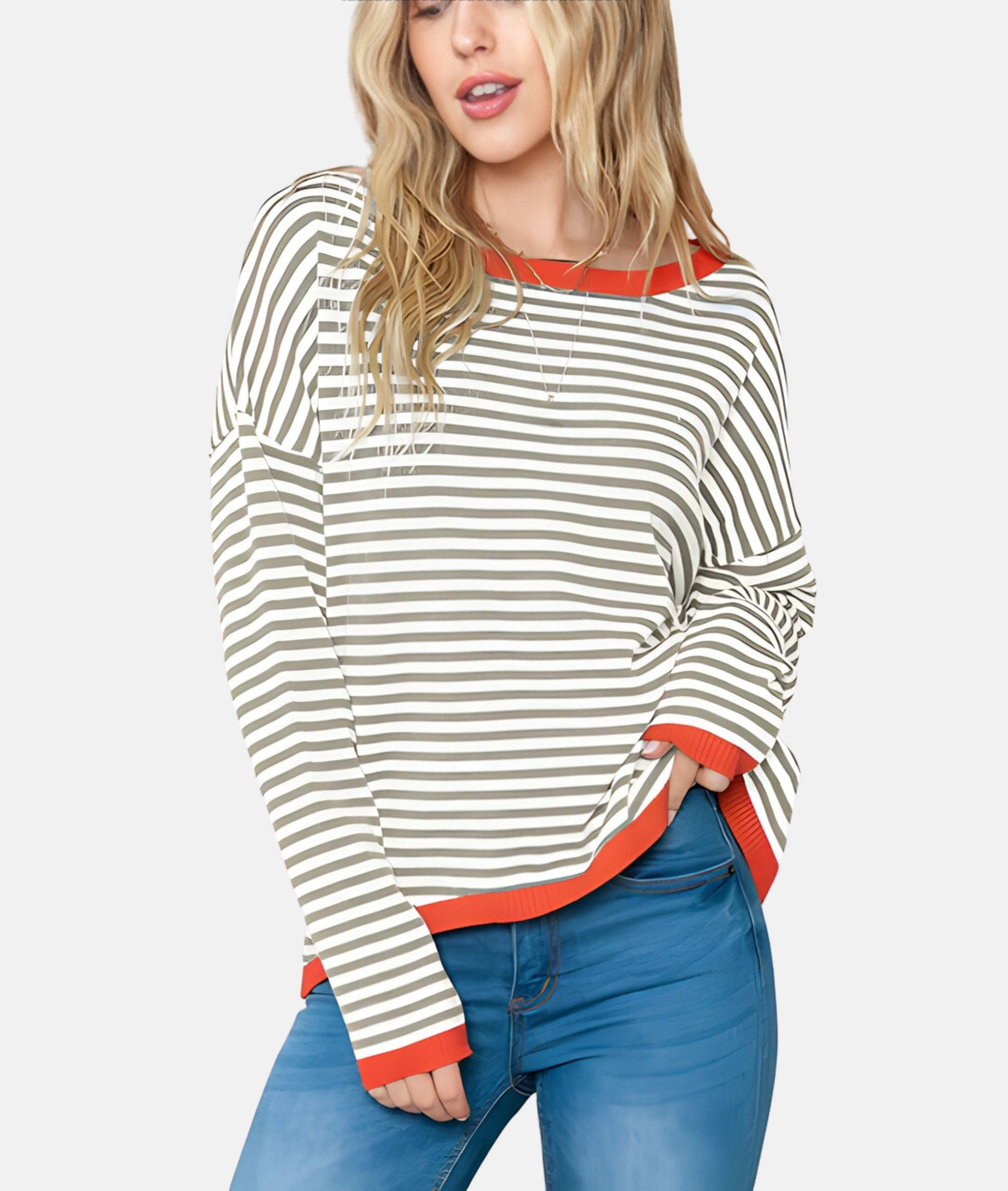 R&B | Gestreifter Pullover