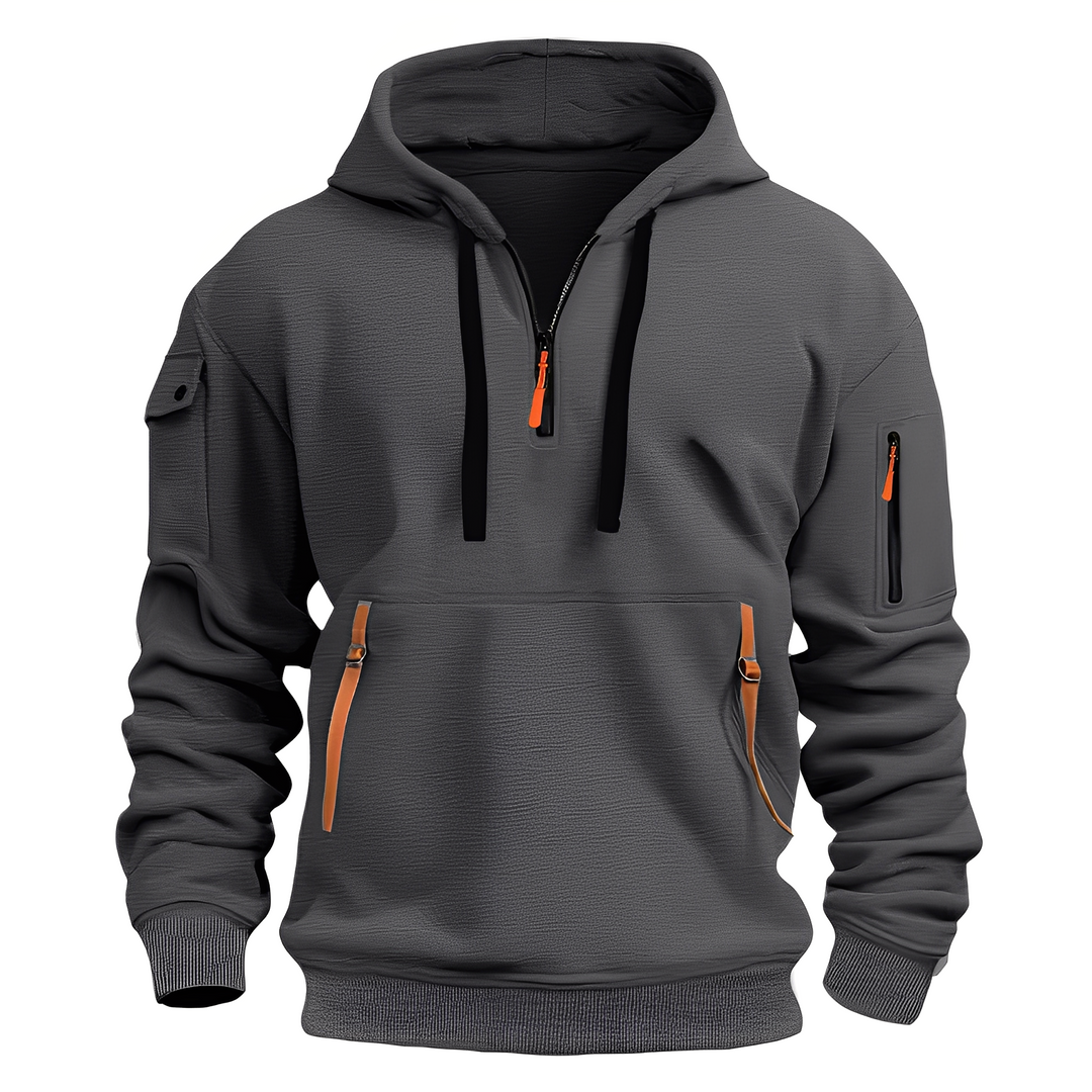 R&B | Locker Hoodie mit Halbzip für Männer