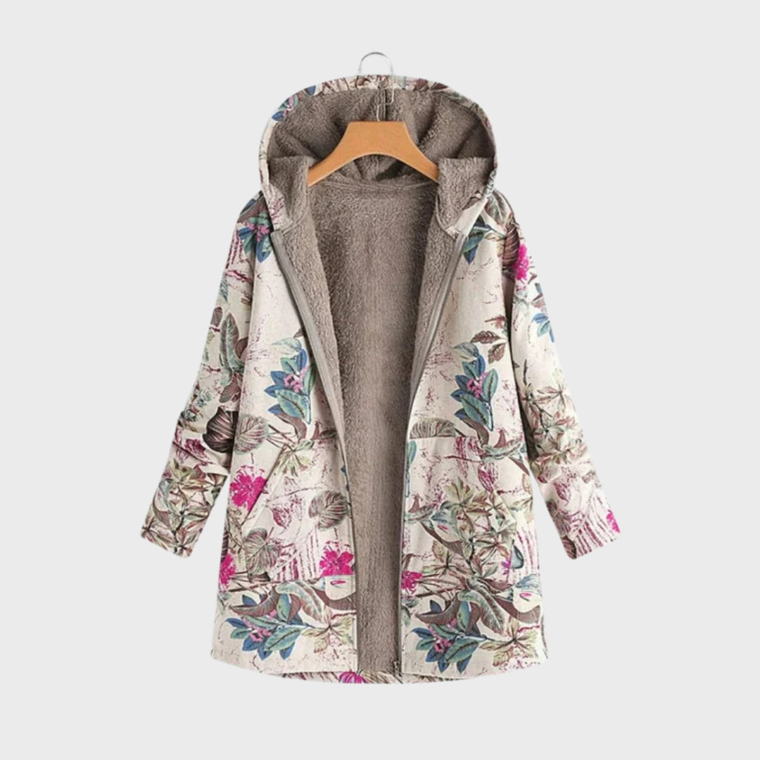 R&B | Stylische Blumen Fleecejacke