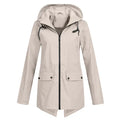 R&B | Trendy Damen Regenjacke mit Kapuze