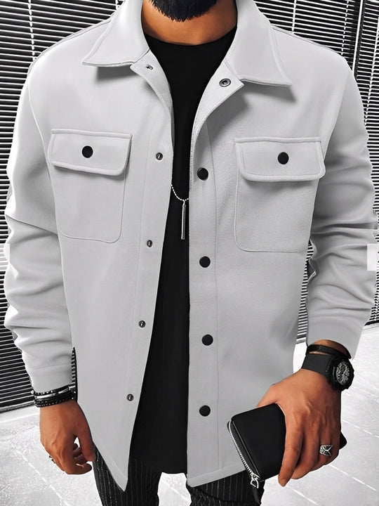 R&B | Lässige Karierte Jacke mit Taschen für Herren