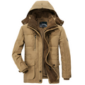 R&B | Warme, Dicke Jacke mit Kapuze für Männer