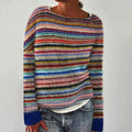 R&B | Eleganter gestreifter Pullover mit langen Ärmeln