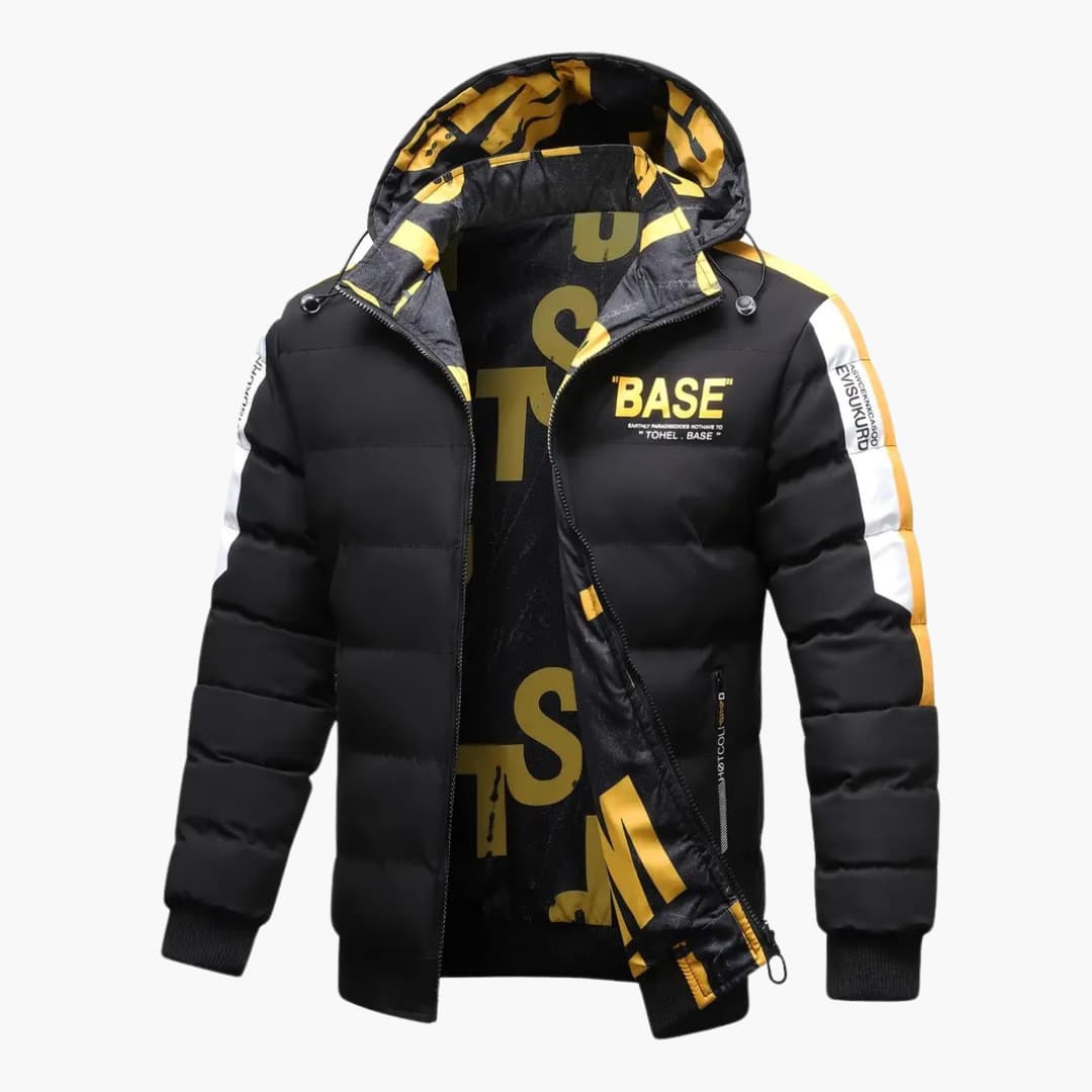 R&B | Wendbare Winterjacke mit Kapuze für Männer