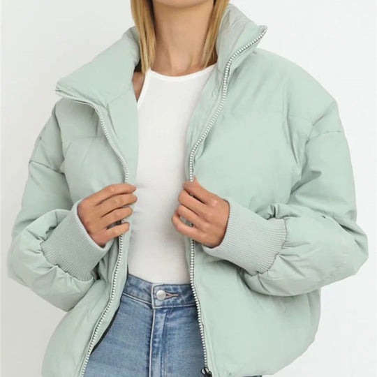 R&B | Kurze Pufferjacke mit Reißverschluss - Reißverschluss