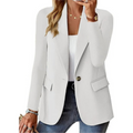R&B | Langärmeliger Blazer mit Schlankem Tasche für Frauen mit Schnalle Herbstausgabe